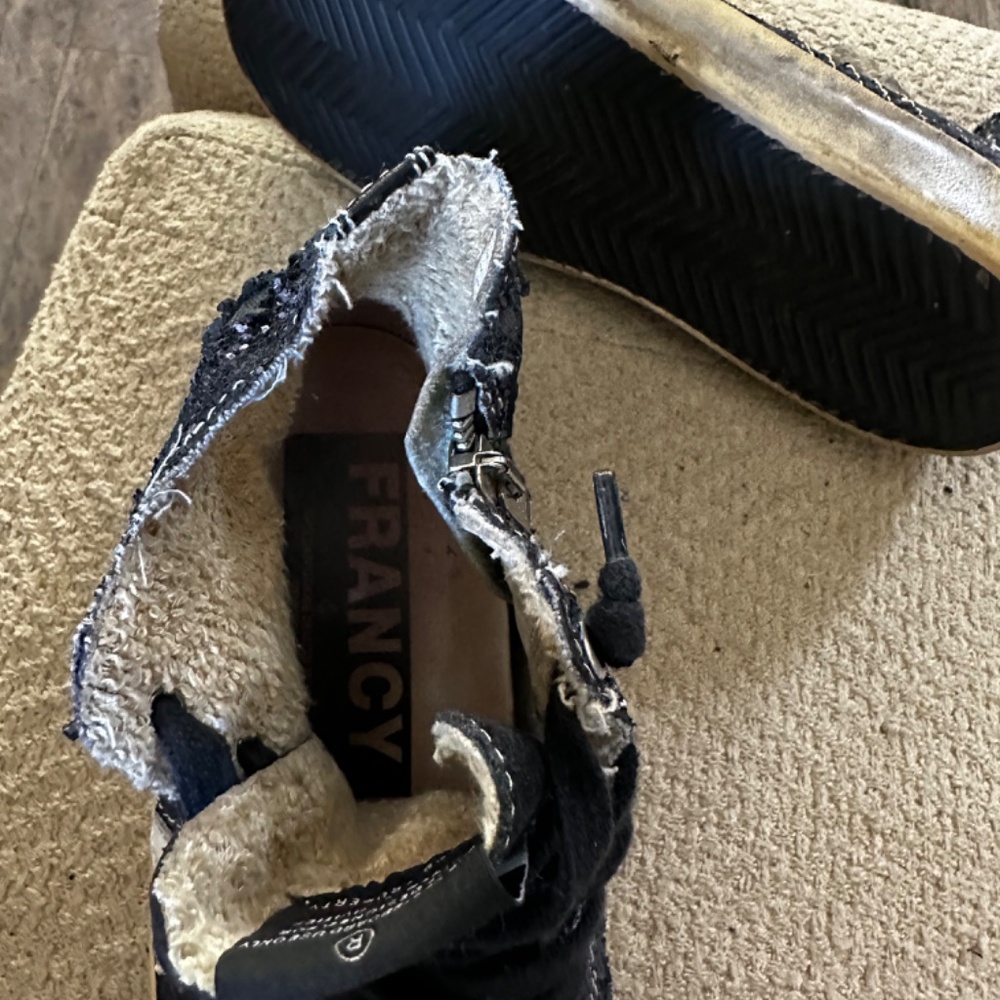 Golden Goose Francy Lace up - side Zip Sneakers - Picture 5 of 6